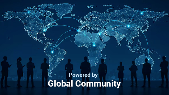 Community network hub for crypto developers